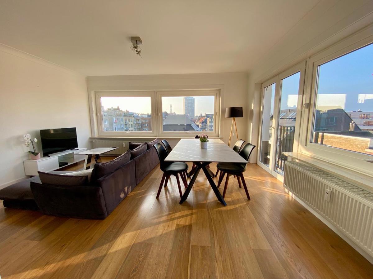 Luxury 3 Bedroom Apartment On The Top Floor With Panoramic View 奥斯滕德 外观 照片
