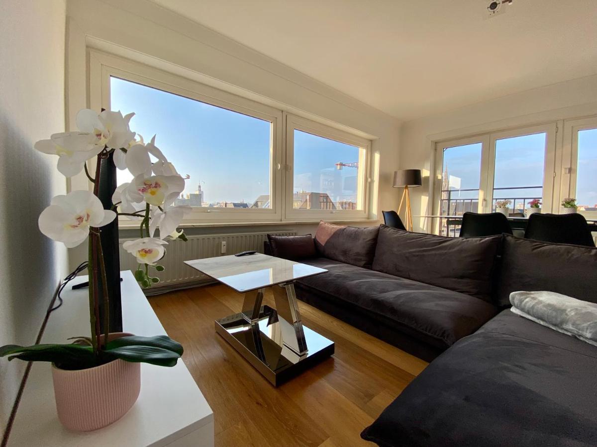 Luxury 3 Bedroom Apartment On The Top Floor With Panoramic View 奥斯滕德 外观 照片