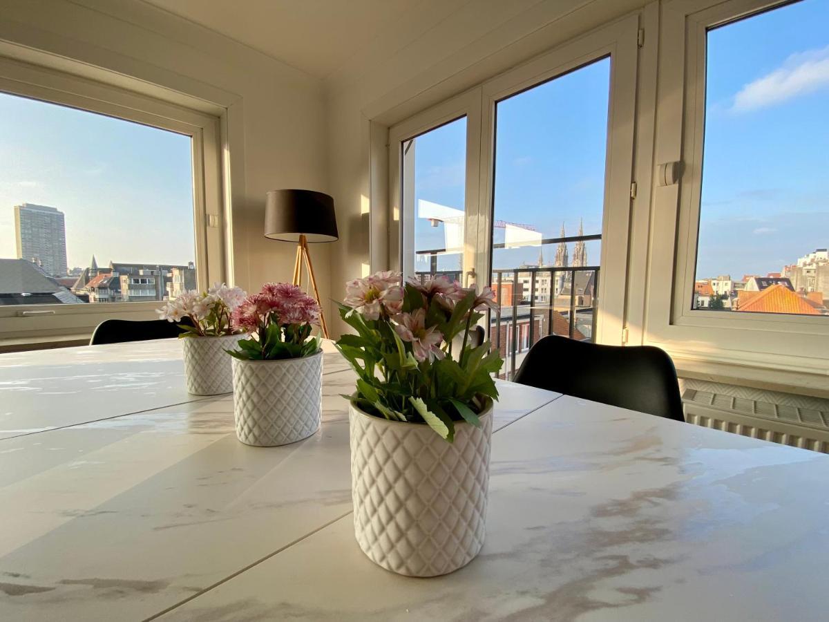 Luxury 3 Bedroom Apartment On The Top Floor With Panoramic View 奥斯滕德 外观 照片